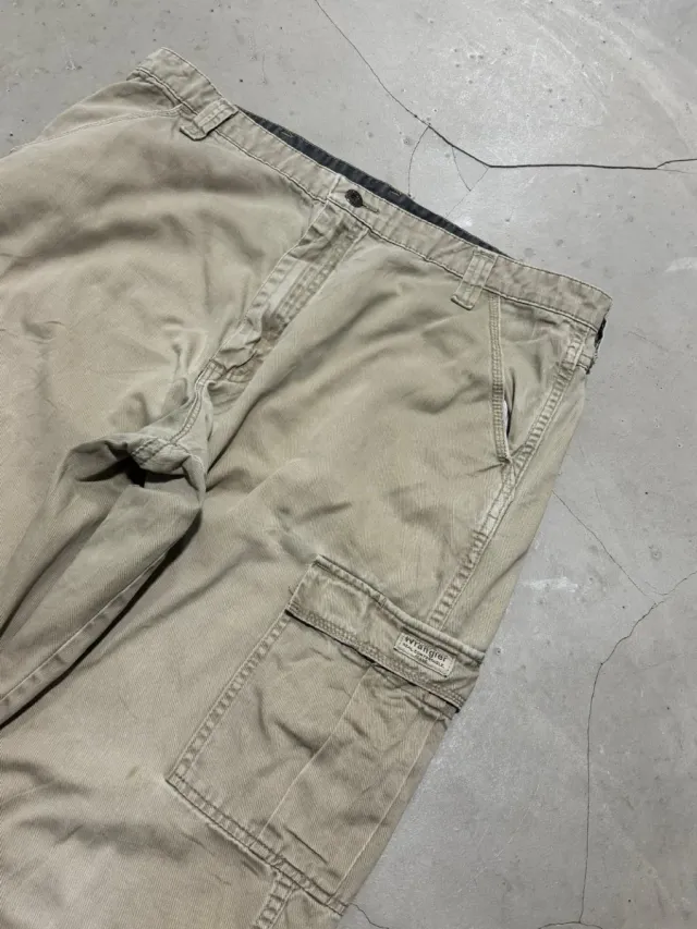 American vintage cargo pantaloni beige uomo 36x32