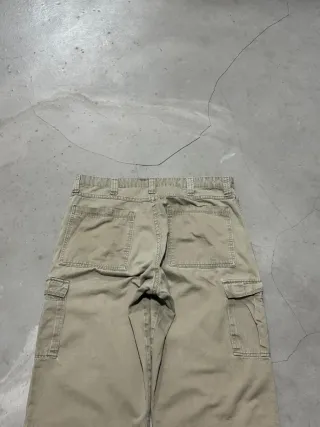 American vintage cargo pantaloni beige uomo 36x32