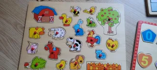 Lote Juguetes Madera: Camiones, Puzzles, Bloques