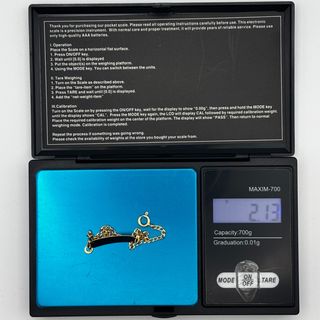 Pulsera Esclava Oro 18K, 2.13gr 16cm