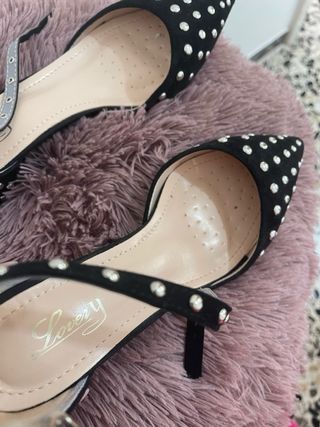 Ballerine nere punta borchie