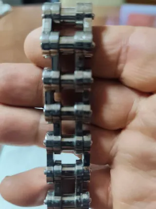 Pulsera de cadena plateada