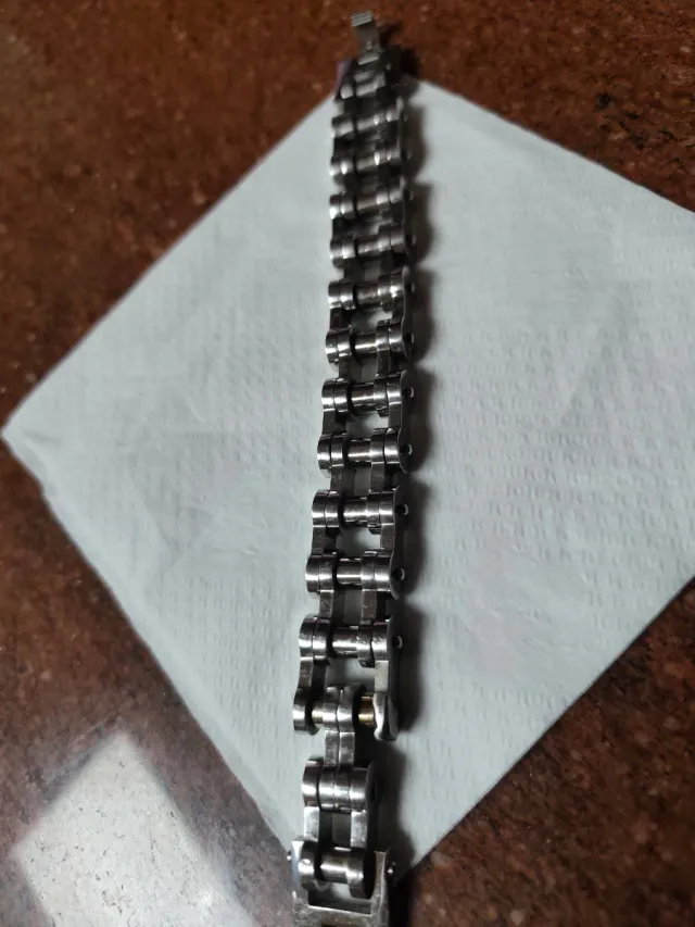 Pulsera de cadena plateada