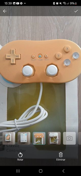 Mando Clásico Nintendo Wii Naranja
