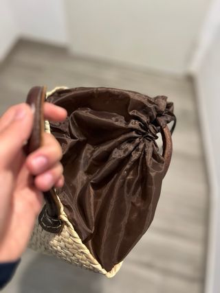 Bolso de paja niña con estrella lentejuelas