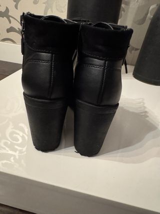 Botín plataforma tacón negro