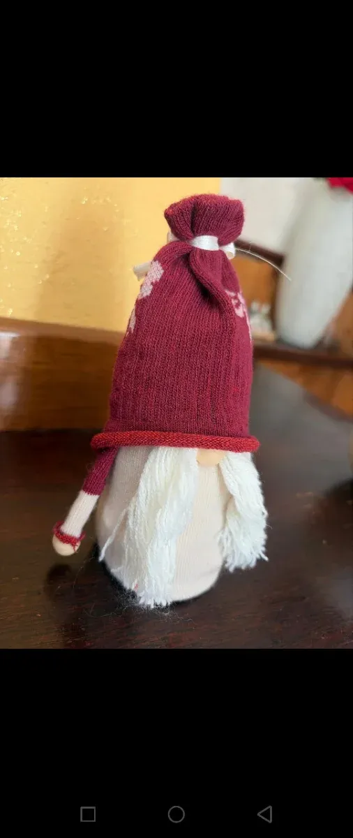 Gnomo Natalizio Rosso e Bianco