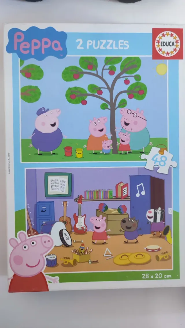 Puzzle Peppa 2 Puzzles Educa 48 piezas