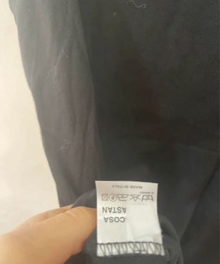 Top con strass e bottoni gioiello