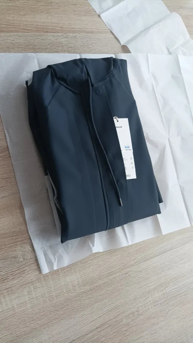 Parka Oysho Gris Talla XS  azul marino