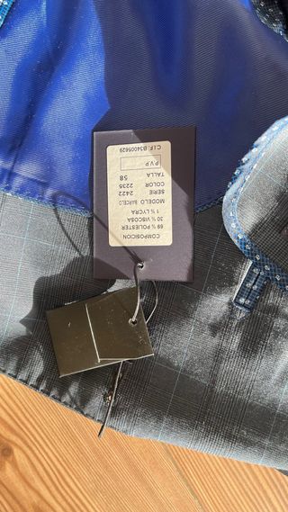 Traje PERTEGAZ Gris a Cuadros