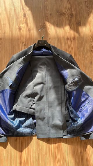 Traje PERTEGAZ Gris a Cuadros