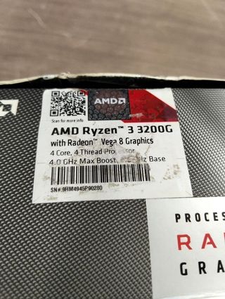 Procesador AMD Ryzen 3 3200G 3,6-4,0 GHz Quad-Core
