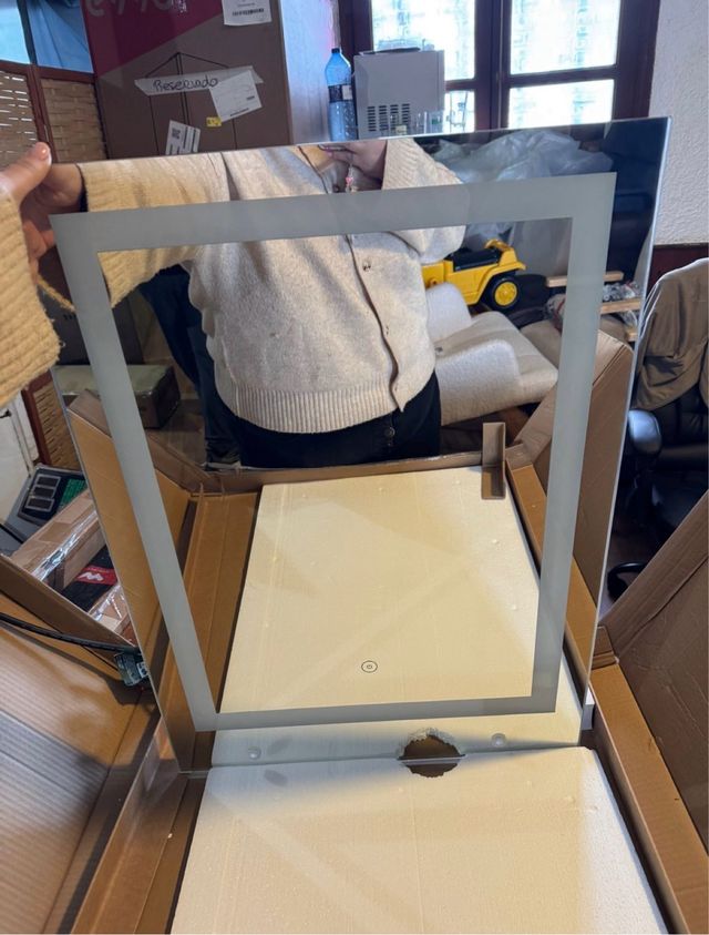 Espejo Baño con Estantería