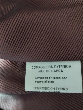 Chaqueta de piel naranja  talla L