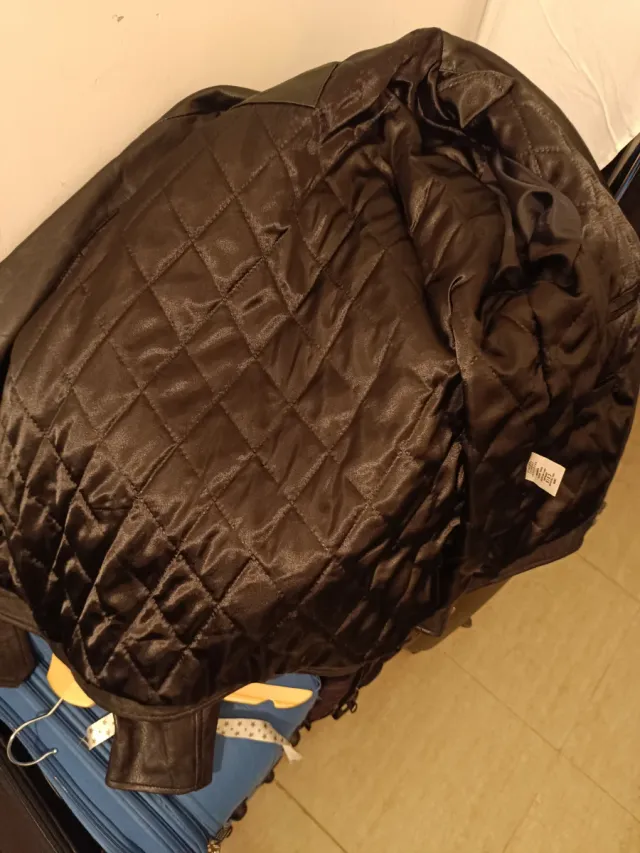 Chaqueta Piel Cordero Clásica Negra