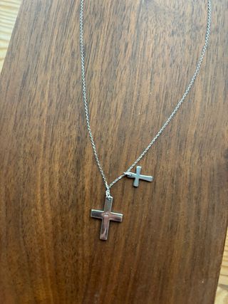 Cadena plata ley cruz
