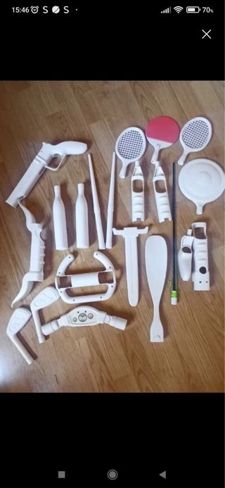 Accesorios Wii: Pistola, Raquetas, Volante