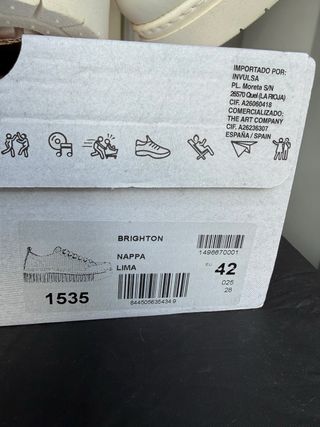 Zapatillas ART Brighton Plataforma Mujer