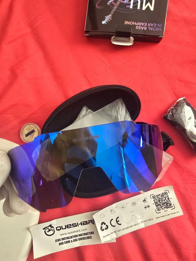 Cristal Gafas Sol Queshark Azul