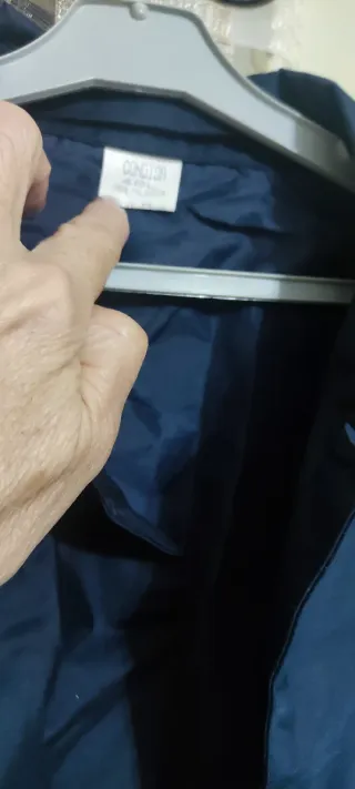 Gabardina azul marino hombre nueva