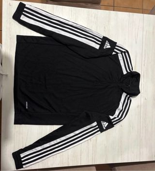 Chaqueta Adidas Negra Media Cremallera