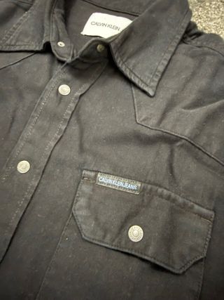 Camisa Vaquera Calvin Klein Jeans Negra Talla L