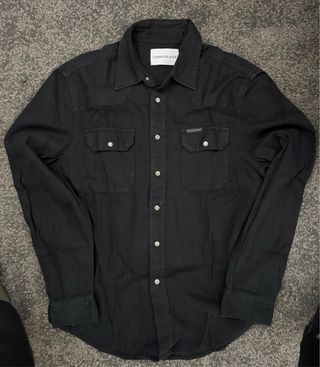 Camisa Vaquera Calvin Klein Jeans Negra Talla L