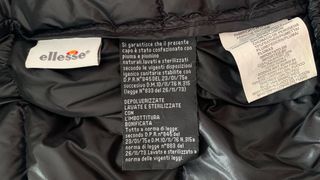 Plumífero negro Ellesse