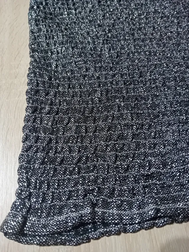 Gonna glitterata taglia unica