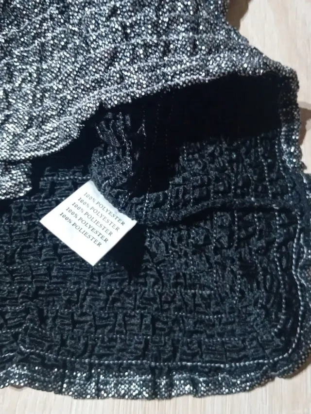 Gonna glitterata taglia unica