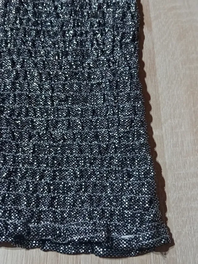 Gonna glitterata taglia unica