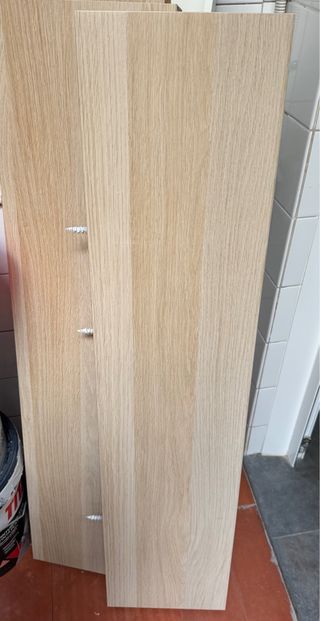 3 Estanterías de madera de Ikea LACK