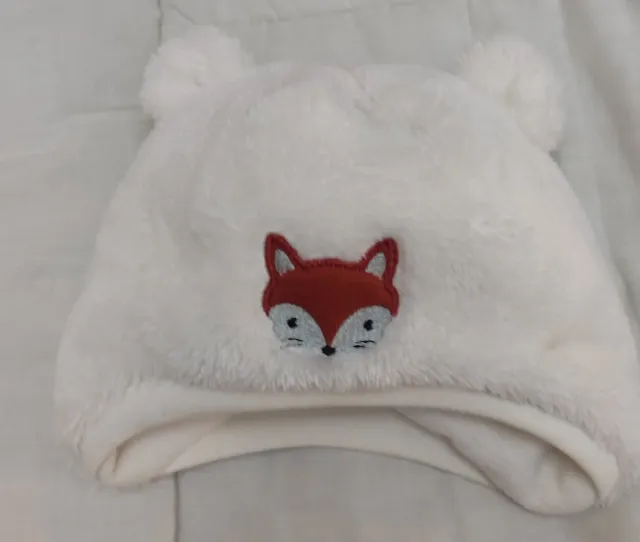 Gorro bebé peluche zorro