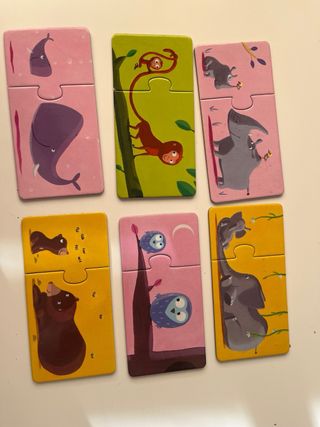 Puzzle Duo Djeco Mamá y Bebé 12 piezas