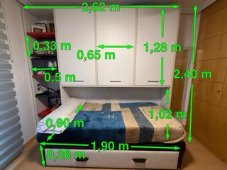 Mueble habitación con armario