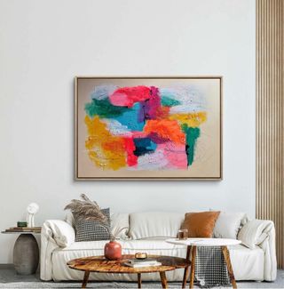 Cuadro abstracto moderno salón