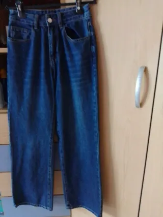 Pantalón vaquero chica ancho