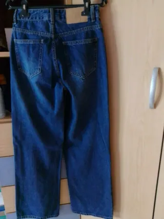 Pantalón vaquero chica ancho