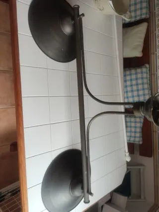 Lámpara de comedor rústica