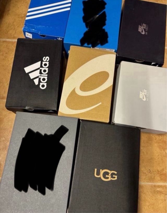 Cajas Nike, Adidas, UGG y ASICS