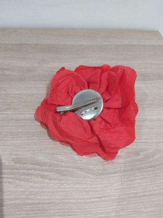 Tocado flor rojo