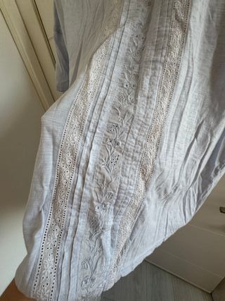 Blusa azul suave verano talla XL