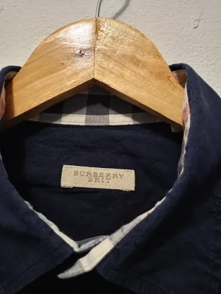 Camicia Burberry Donna Blu Tg XL