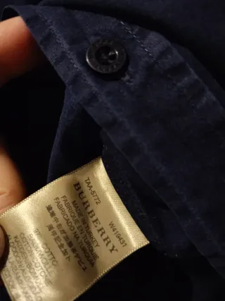 Camicia Burberry Donna Blu Tg XL