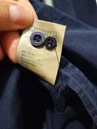 Camicia Burberry Donna Blu Tg XL