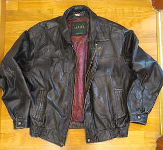 Chaqueta Cuero Danier Talla M Negra