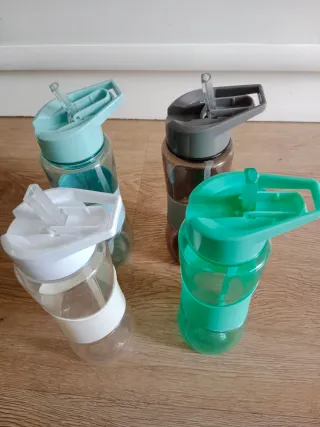 Botellas de agua deportivas (4 unidades)