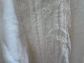 Blusa blanca bordada verano talla XL