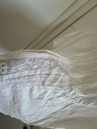 Blusa blanca bordada verano talla XL